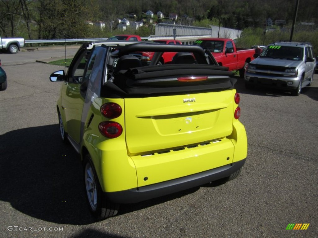2008 fortwo passion cabriolet - Light Yellow / Design Black photo #5