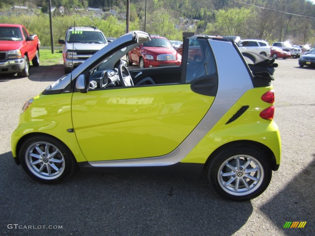 2008 fortwo passion cabriolet - Light Yellow / Design Black photo #6