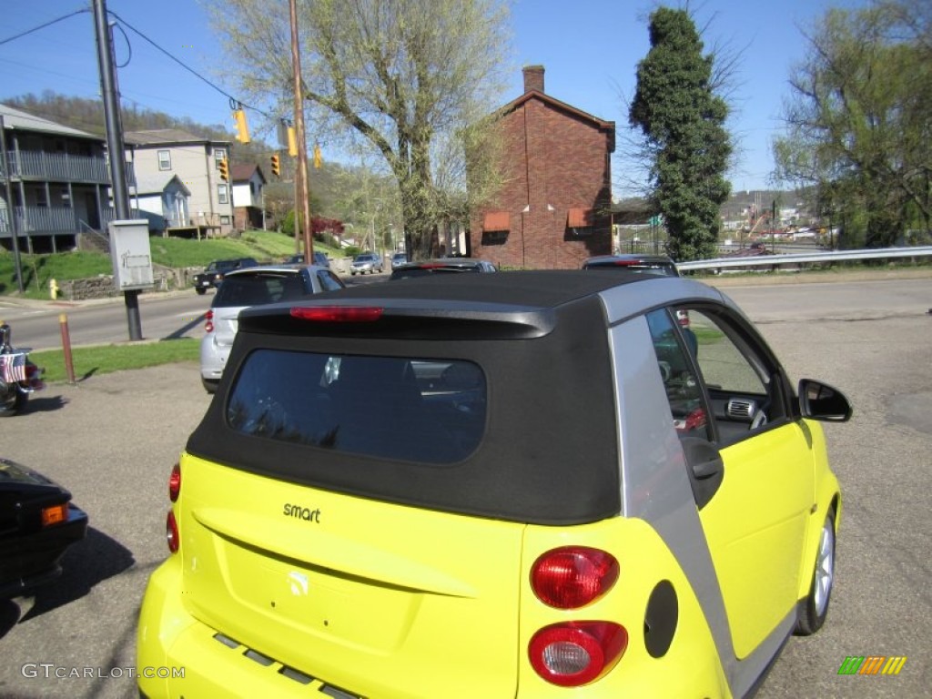 2008 fortwo passion cabriolet - Light Yellow / Design Black photo #17
