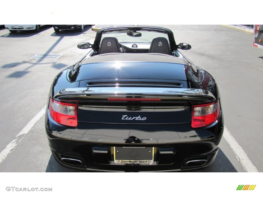 2008 911 Turbo Cabriolet - Black / Black photo #31