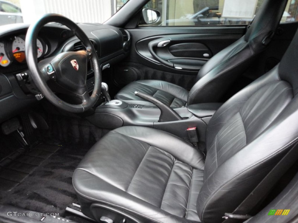 Black Interior 2004 Porsche 911 Turbo Cabriolet Photo #63336647
