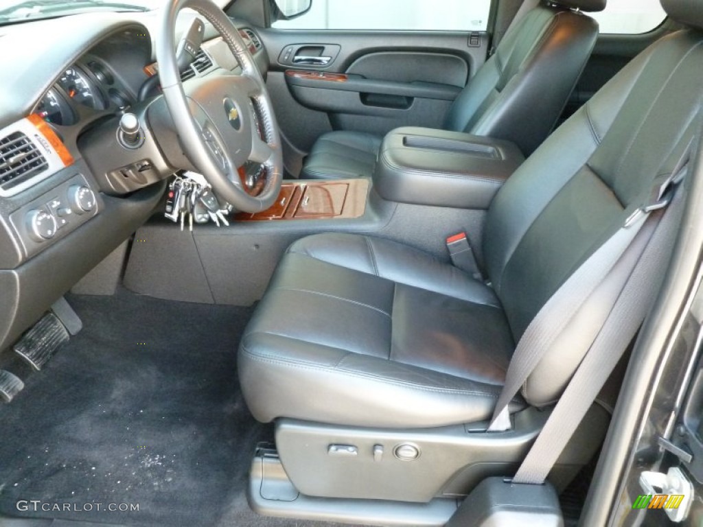 2010 Silverado 1500 LTZ Extended Cab 4x4 - Black Granite Metallic / Ebony photo #10