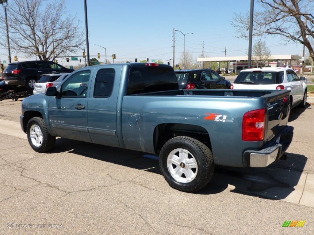 2009 Silverado 1500 LT Extended Cab 4x4 - Blue Granite Metallic / Ebony photo #6