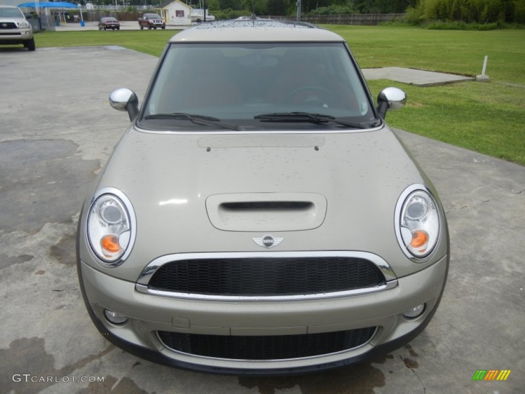 2009 Cooper S Hardtop - Sparkling Silver Metallic / Lounge Redwood Red Leather photo #2