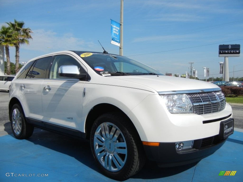 2010 MKX FWD - White Platinum Tri-Coat / Light Camel photo #7