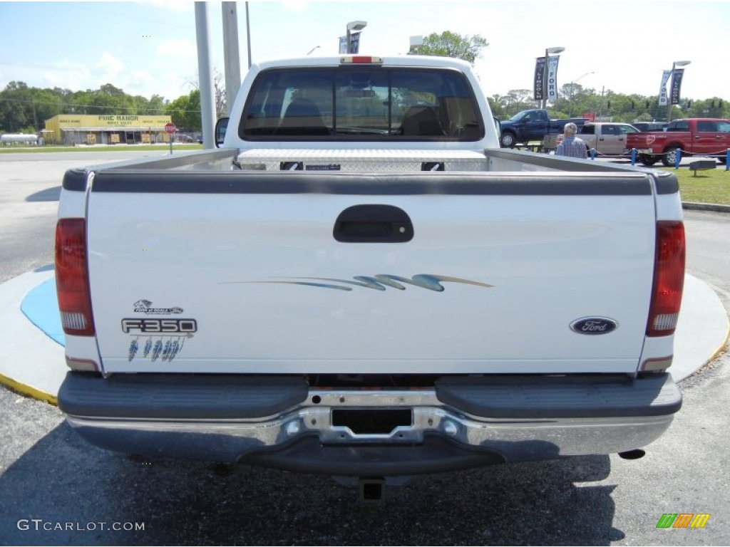 1999 F350 Super Duty Lariat SuperCab 4x4 Dually - Oxford White / Medium Prairie Tan photo #4