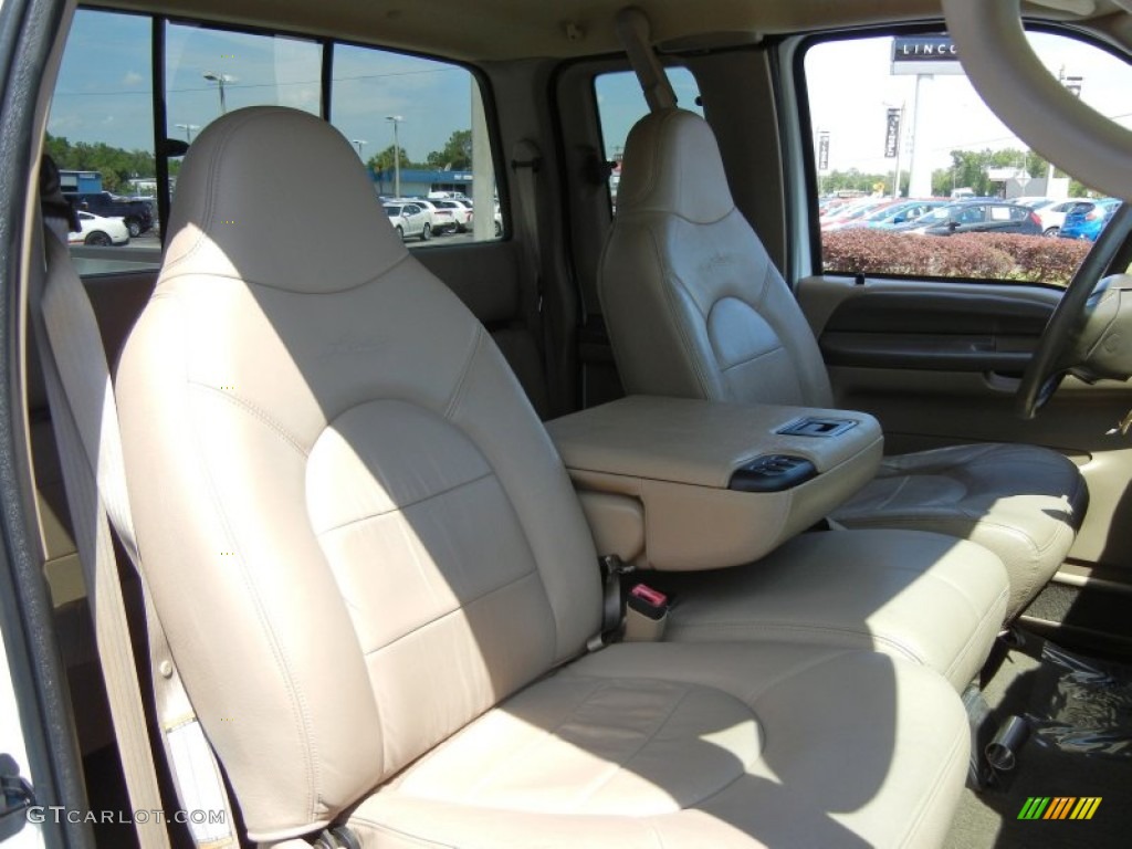 1999 F350 Super Duty Lariat SuperCab 4x4 Dually - Oxford White / Medium Prairie Tan photo #22