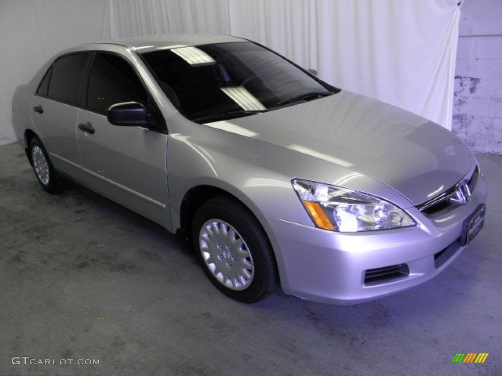 2007 Accord Value Package Sedan - Alabaster Silver Metallic / Black photo #1