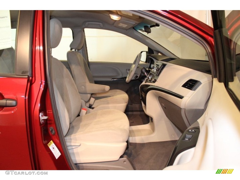 2011 Sienna V6 - Salsa Red Pearl / Bisque photo #19