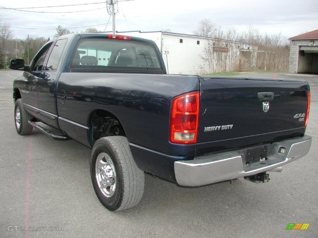 2005 Ram 2500 SLT Quad Cab 4x4 - Patriot Blue Pearl / Dark Slate Gray photo #7