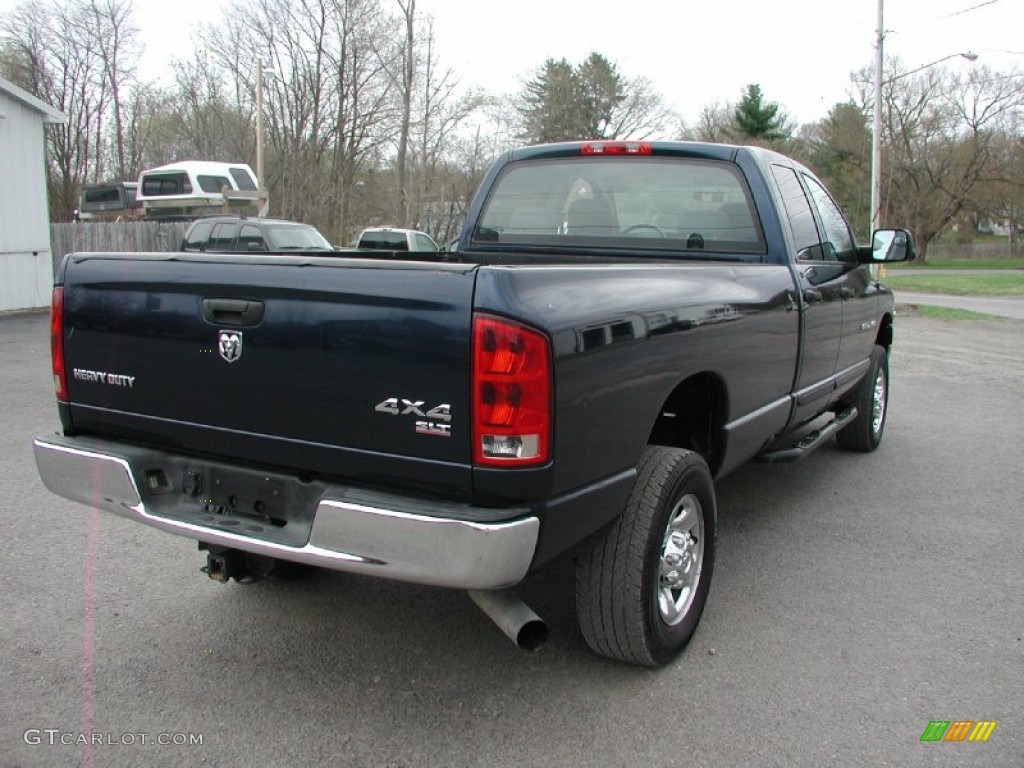 2005 Ram 2500 SLT Quad Cab 4x4 - Patriot Blue Pearl / Dark Slate Gray photo #10