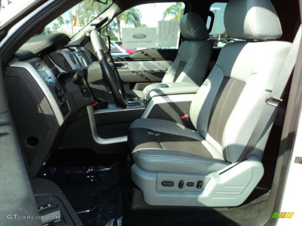 Steel Gray/Black Interior 2011 Ford F150 Limited SuperCrew 4x4 Photo #63342950