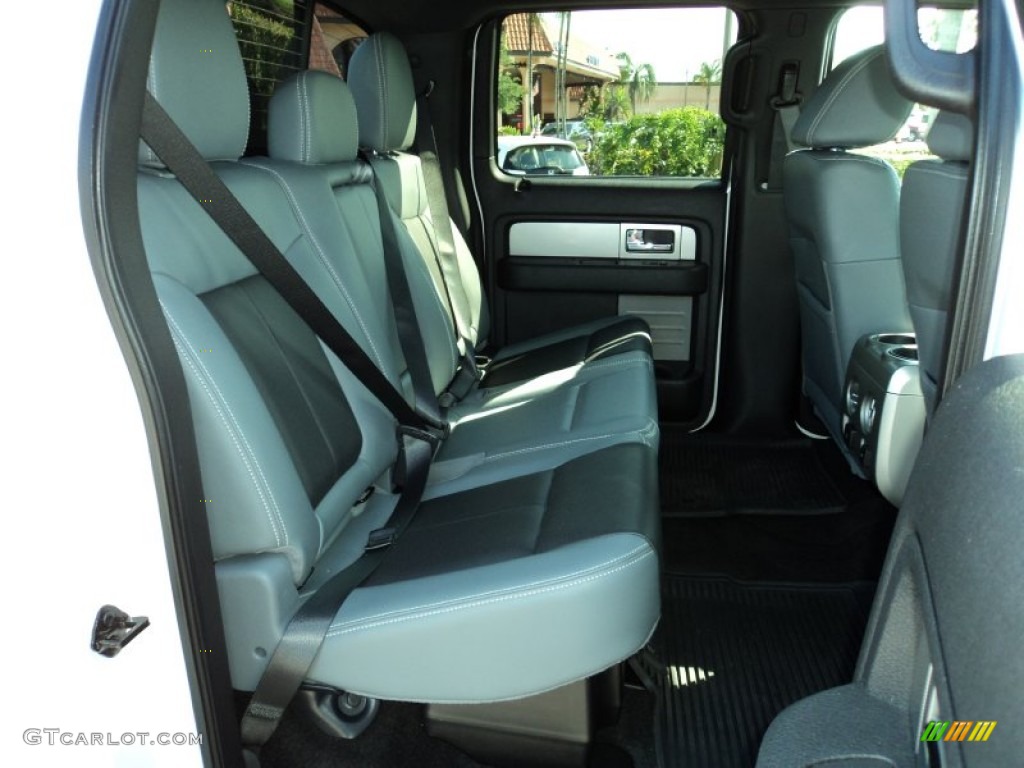 Steel Gray/Black Interior 2011 Ford F150 Limited SuperCrew 4x4 Photo #63342992