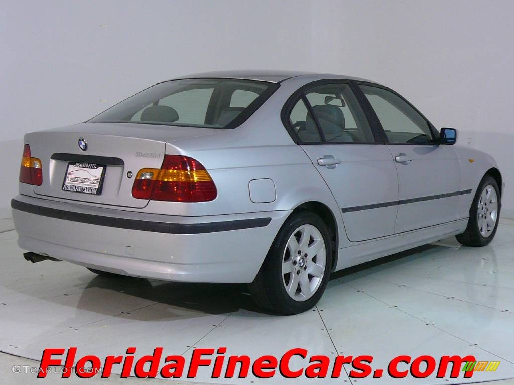2002 3 Series 325i Sedan - Titanium Silver Metallic / Grey photo #2