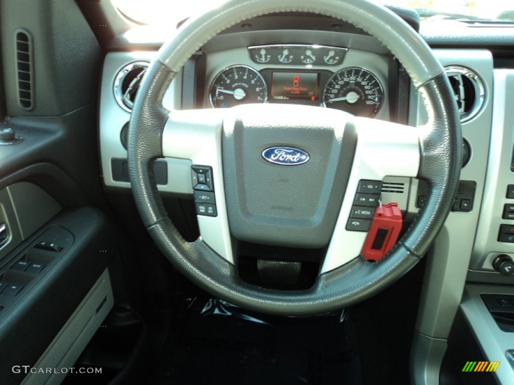 2011 F150 Limited SuperCrew 4x4 - White Platinum Metallic Tri-Coat / Steel Gray/Black photo #23