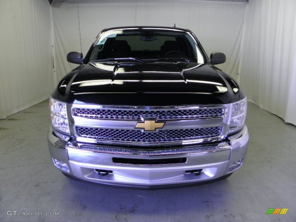 2012 Silverado 1500 LT Extended Cab 4x4 - Black / Ebony photo #2