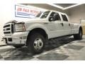 2007 Oxford White Ford F350 Super Duty Lariat Crew Cab 4x4 Dually  photo #1