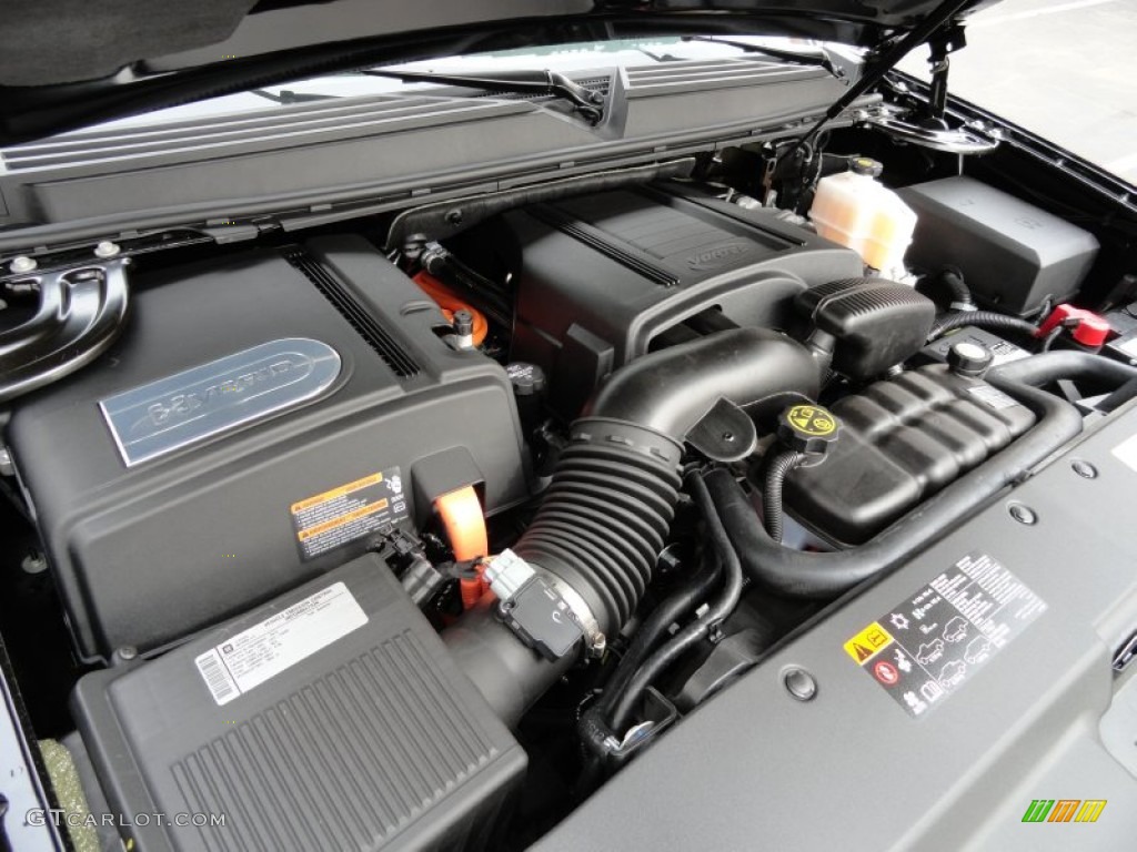 2012 Cadillac Escalade Hybrid 4WD 6.0 Liter H OHV 16-Valve Flex-Fuel Vortec V8 Gasoline/Electric Hybrid Engine Photo #63343560
