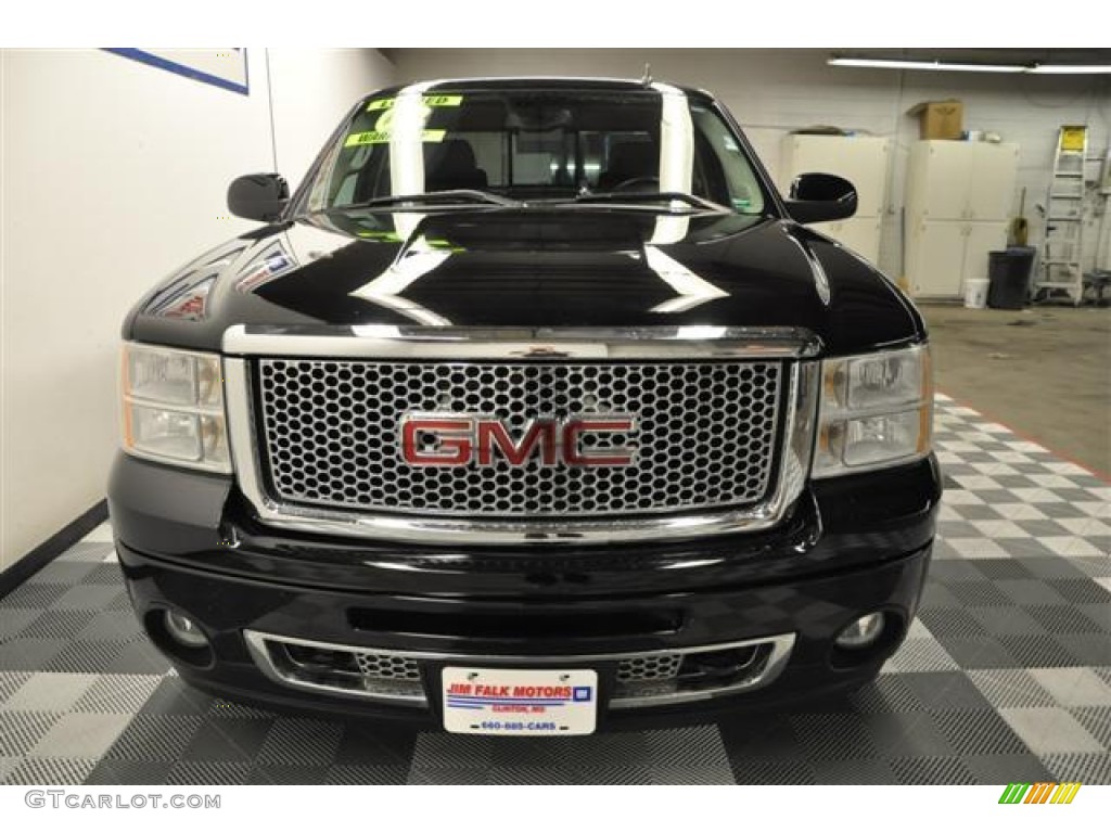 2008 Sierra 1500 Denali Crew Cab AWD - Onyx Black / Ebony photo #4