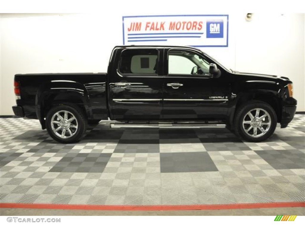 2008 Sierra 1500 Denali Crew Cab AWD - Onyx Black / Ebony photo #29