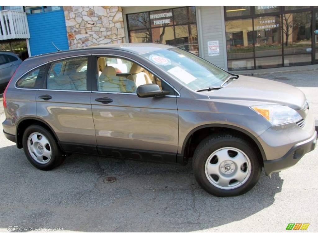 2009 CR-V LX 4WD - Urban Titanium Metallic / Ivory photo #4