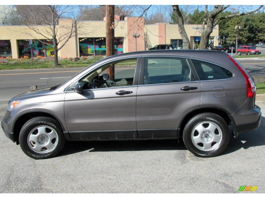 2009 CR-V LX 4WD - Urban Titanium Metallic / Ivory photo #11