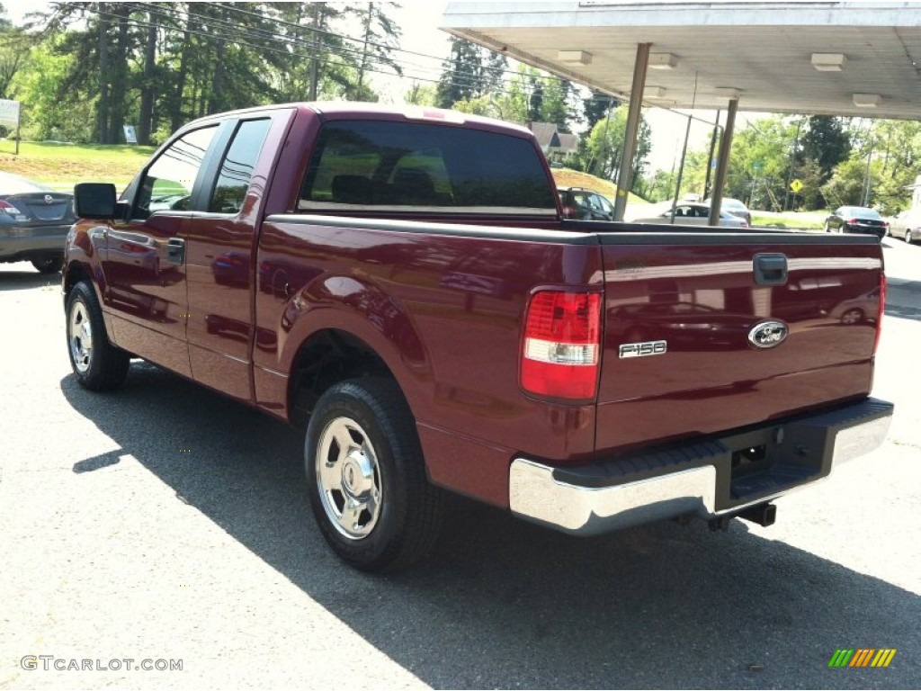 2006 F150 XLT SuperCab - Dark Toreador Red Metallic / Medium/Dark Flint photo #5