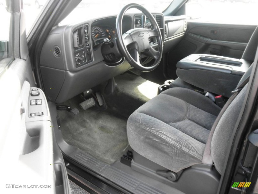 2003 Silverado 1500 LS Extended Cab 4x4 - Dark Gray Metallic / Dark Charcoal photo #6