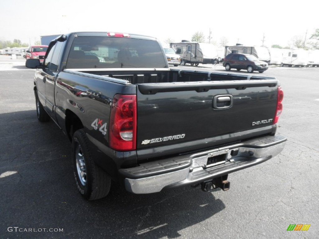 2003 Silverado 1500 LS Extended Cab 4x4 - Dark Gray Metallic / Dark Charcoal photo #20