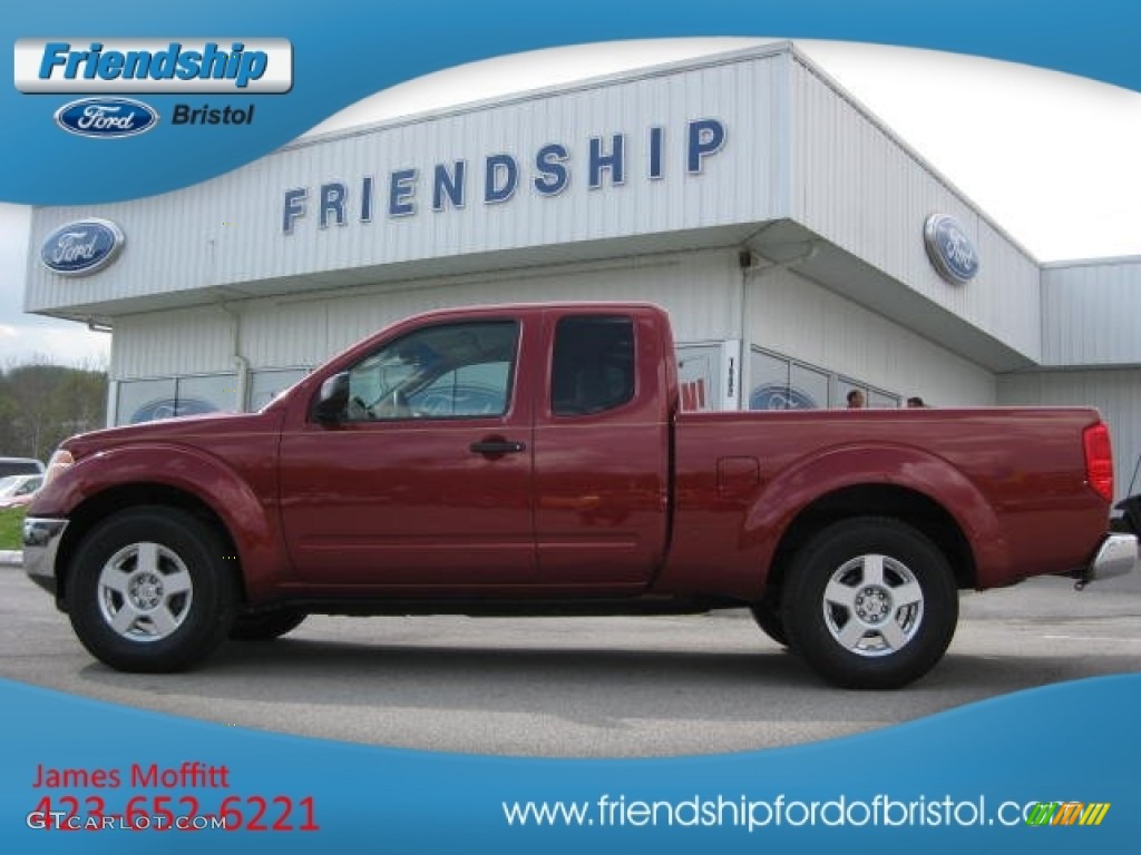 2006 Frontier SE King Cab - Red Brawn / Desert photo #1