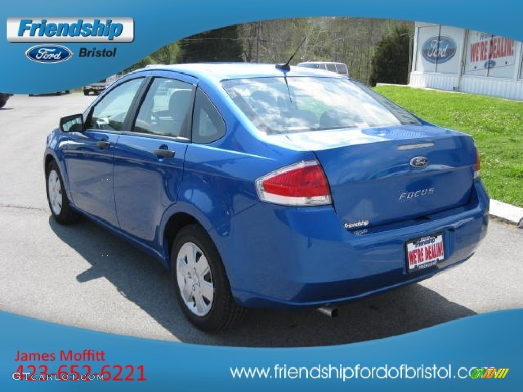 2010 Focus S Sedan - Blue Flame Metallic / Medium Stone photo #8