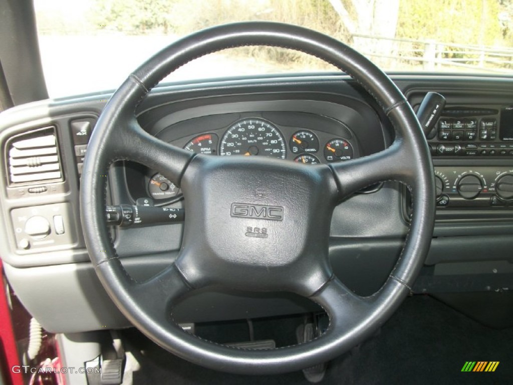 2001 Sierra 2500HD SLE Crew Cab 4x4 - Dark Toreador Red Metallic / Graphite photo #13