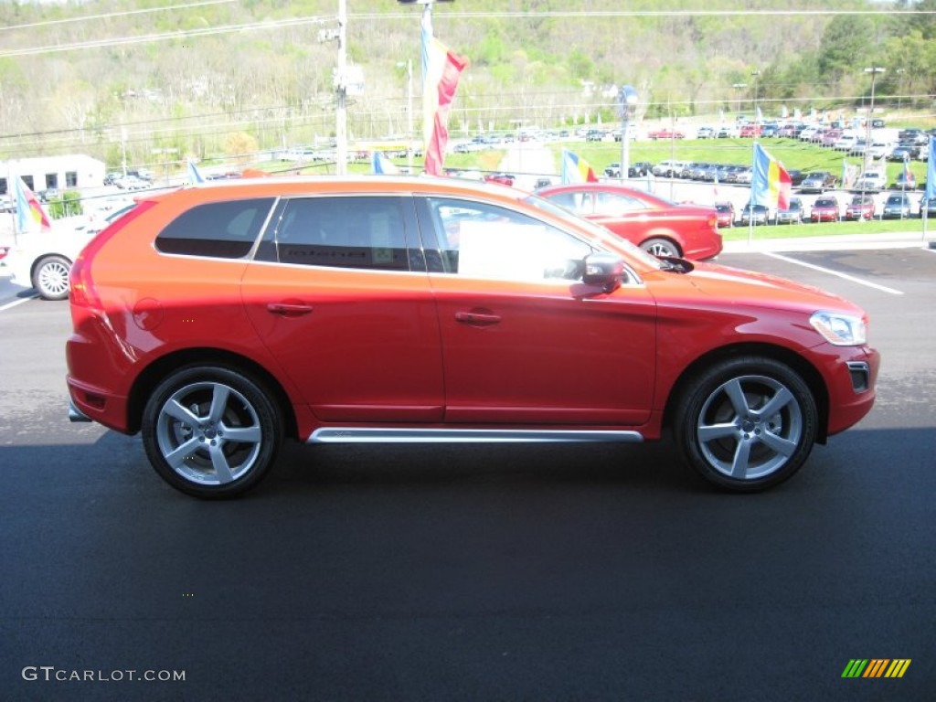 2012 XC60 T6 R-Design - Passion Red / R Design Soft Beige/Black Inlay photo #5