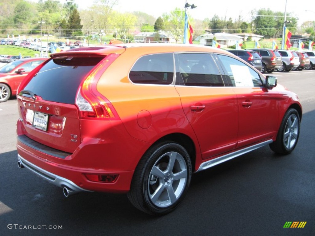 2012 XC60 T6 R-Design - Passion Red / R Design Soft Beige/Black Inlay photo #6