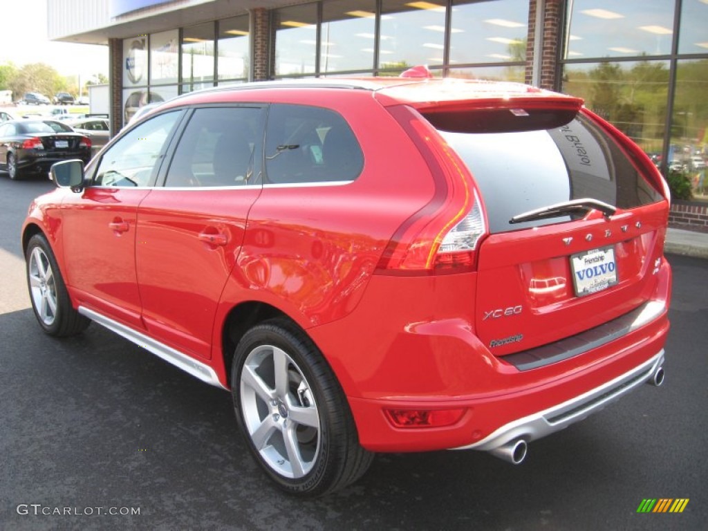 2012 XC60 T6 R-Design - Passion Red / R Design Soft Beige/Black Inlay photo #8