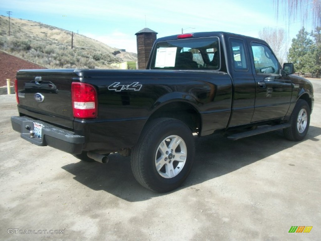 2006 Ranger XLT SuperCab 4x4 - Black / Medium Dark Flint photo #2