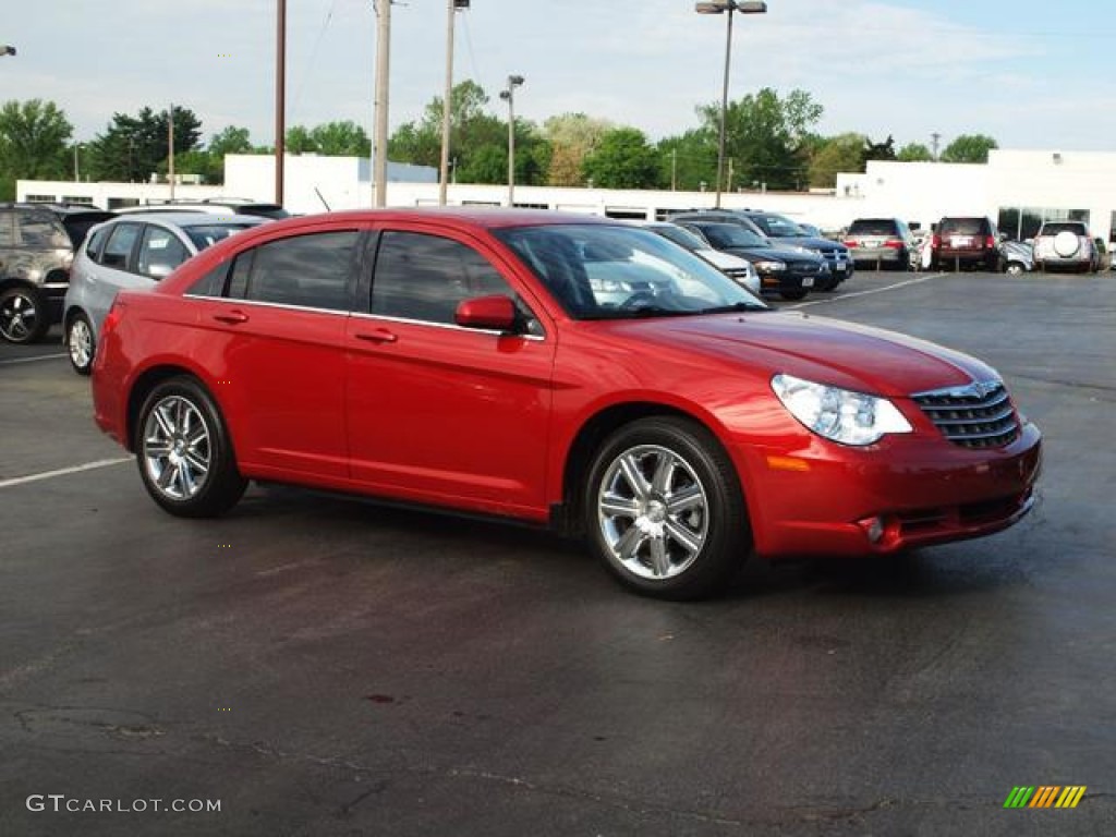 Inferno Red Crystal Pearl 2010 Chrysler Sebring Limited Sedan Exterior Photo #63348089