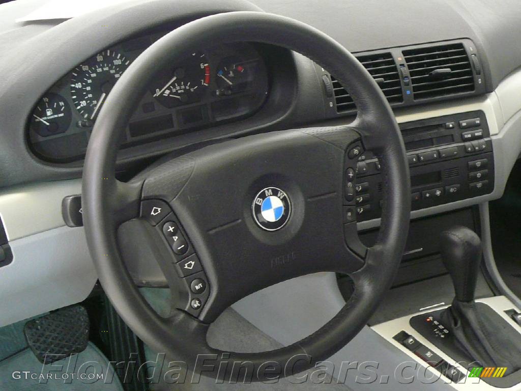 2002 3 Series 325i Sedan - Titanium Silver Metallic / Grey photo #17