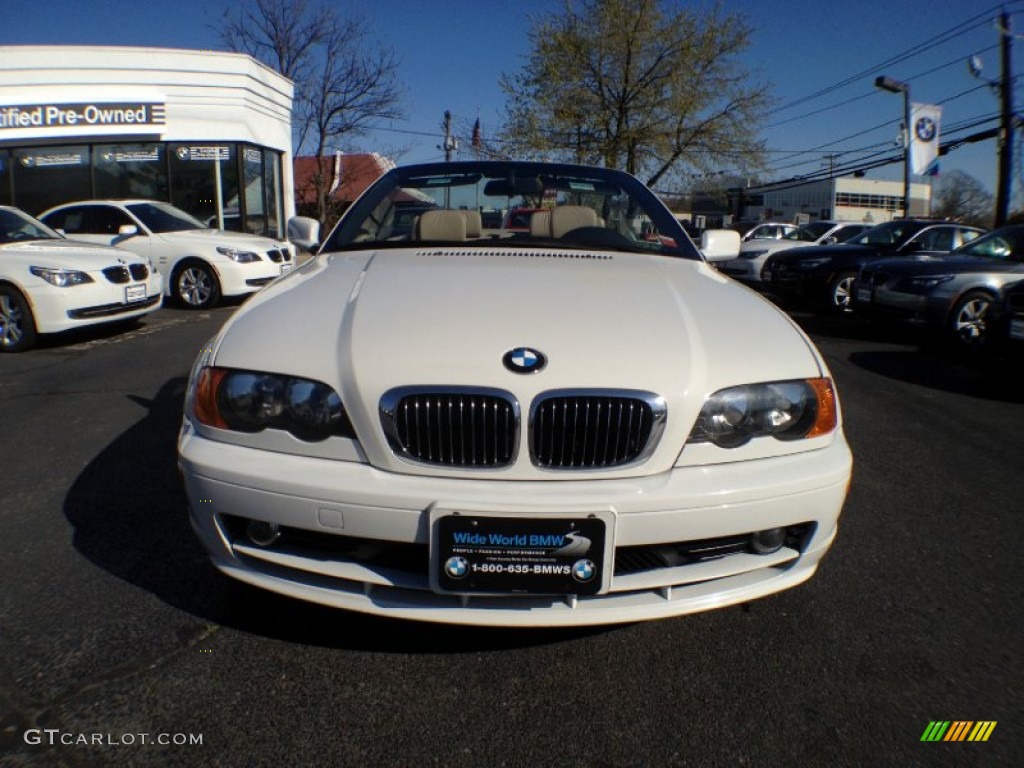 2000 3 Series 323i Convertible - Alpine White / Sand photo #2