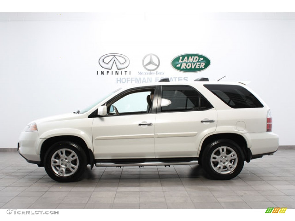 2004 MDX Touring - Aspen White Pearl / Saddle photo #2