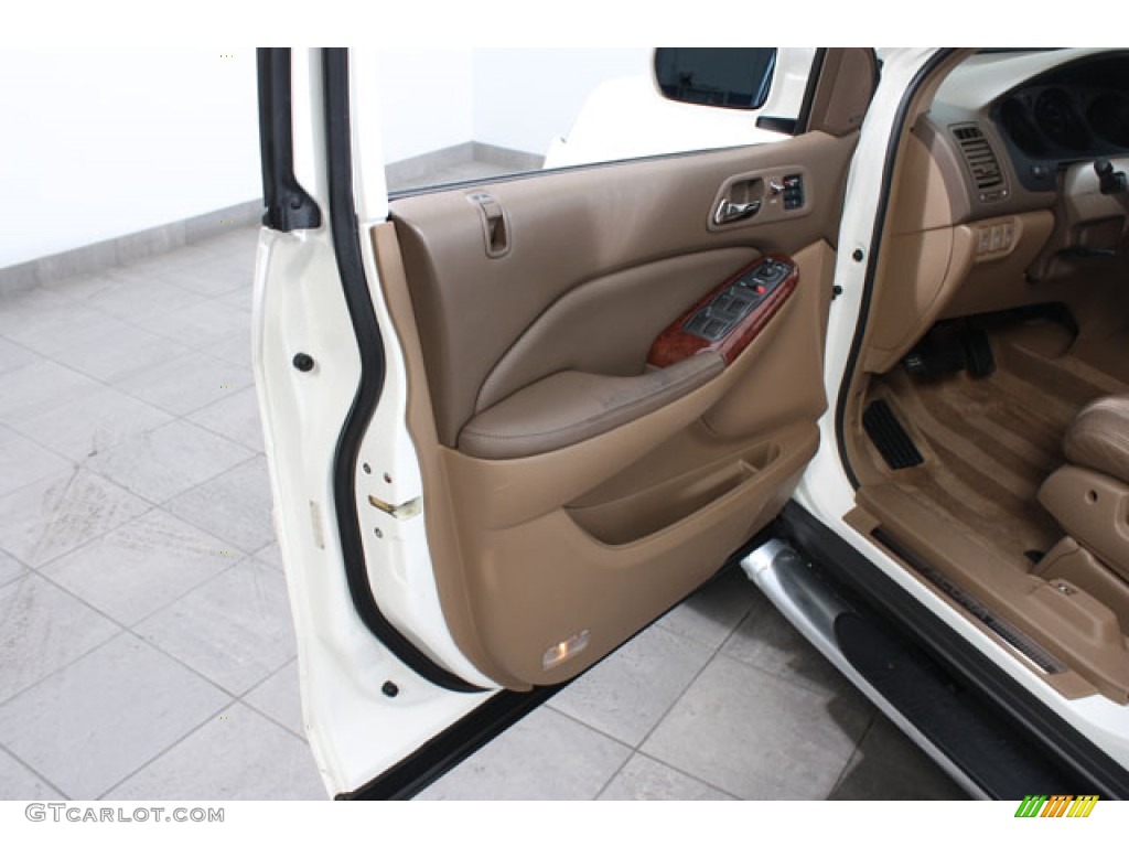 2004 MDX Touring - Aspen White Pearl / Saddle photo #16