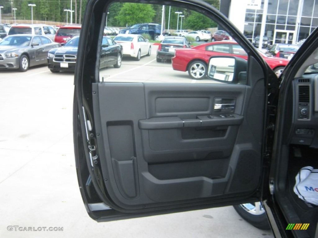 2012 Ram 1500 Express Regular Cab - Black / Dark Slate Gray/Medium Graystone photo #12