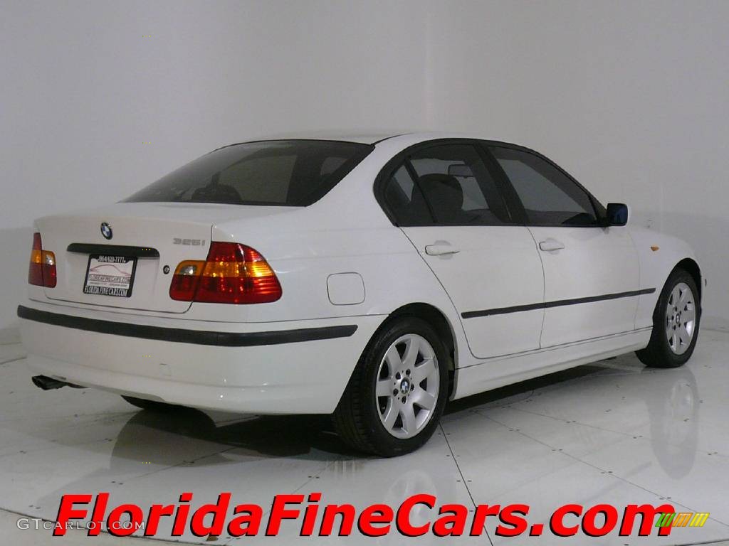 2002 3 Series 325i Sedan - Alpine White / Black photo #2