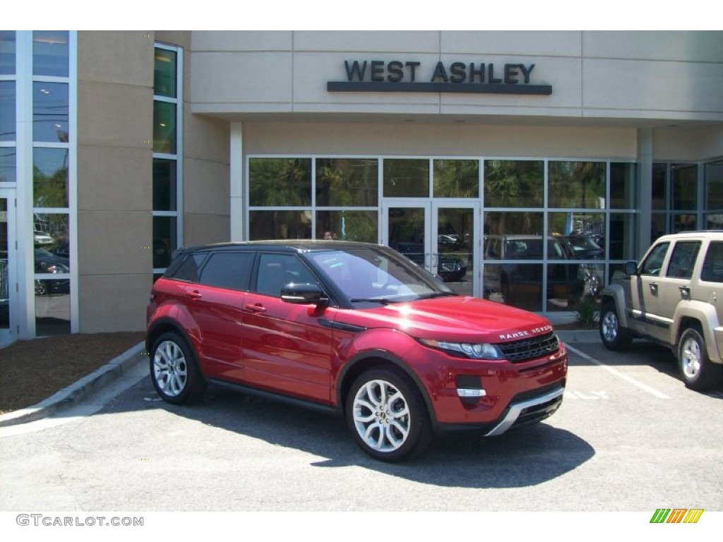 2012 Range Rover Evoque Dynamic - Firenze Red Metallic / Dynamic Ebony/Pimento photo #1