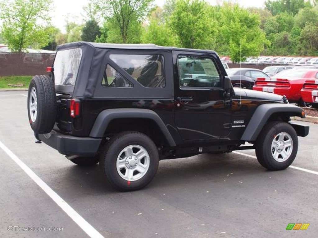 2012 Wrangler Sport 4x4 - Black / Black photo #3