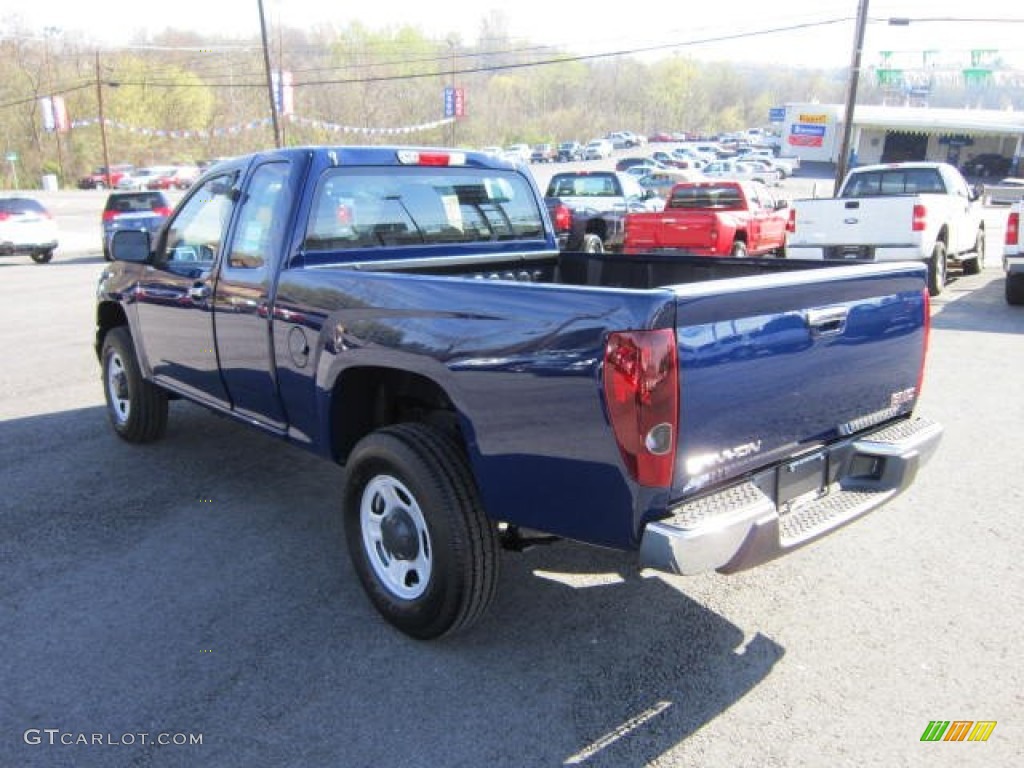 2012 Canyon Work Truck Extended Cab 4x4 - Navy Blue / Ebony photo #5