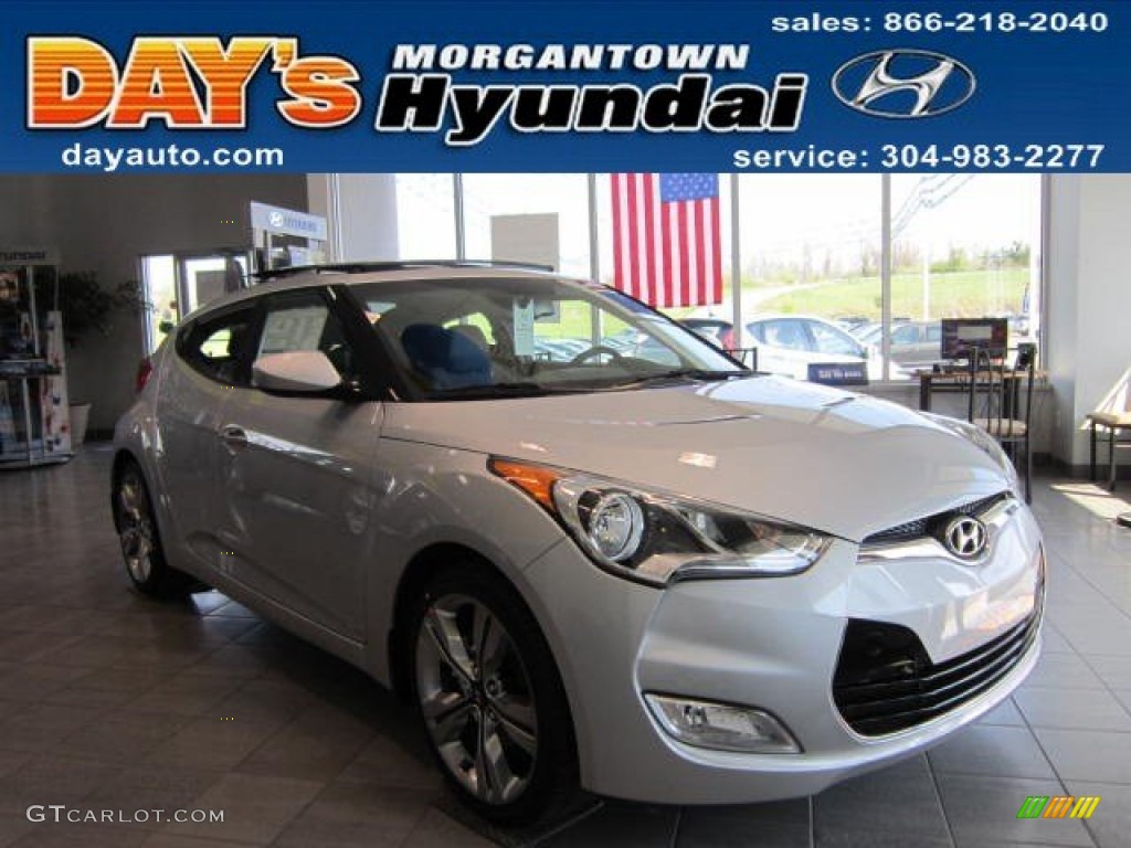 2012 Veloster  - Ironman Silver / Black photo #1