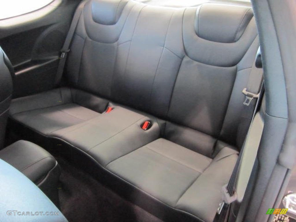 Black Leather Interior 2012 Hyundai Genesis Coupe 3.8 Track Photo #63356519