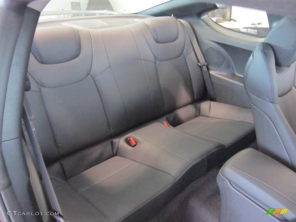 Black Leather Interior 2012 Hyundai Genesis Coupe 3.8 Track Photo #63356531