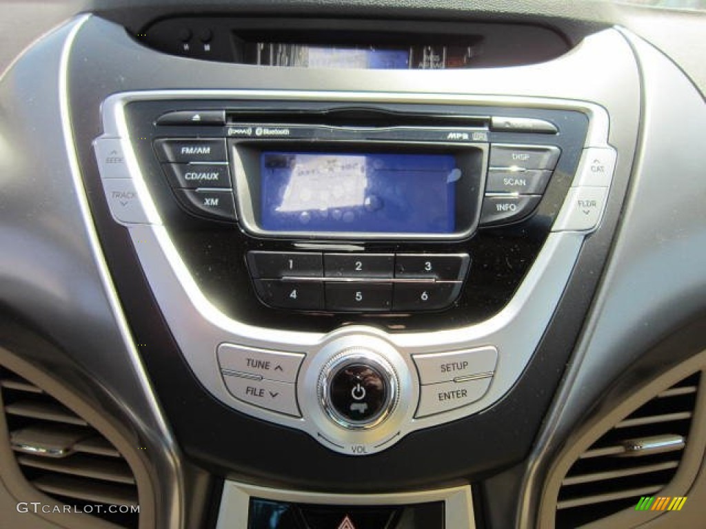 2012 Elantra Limited - Blue Sky Metallic / Beige photo #18